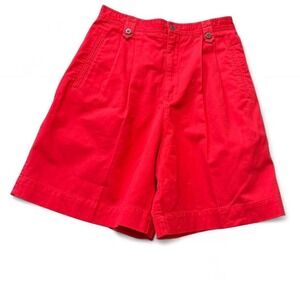 Vintage 90s Liz Claiborne LizSport Bright Pleated Shorts, Women's Size 8